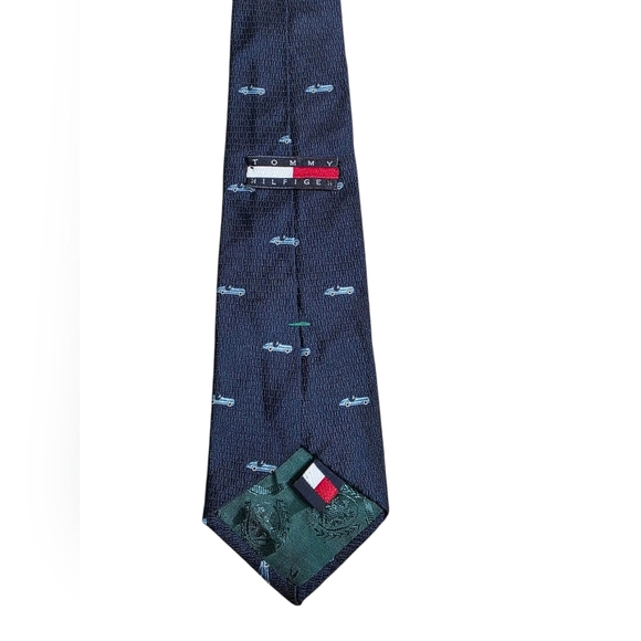 Tommy Hilfiger Tiny Blue Car Tie - Picture 3 of 4